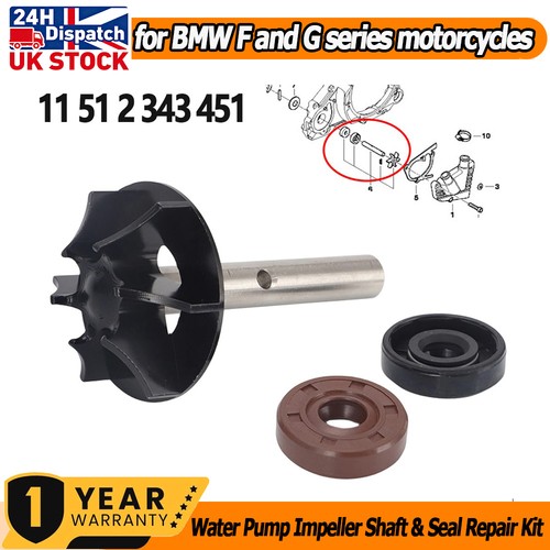 Water pump shaft - water,